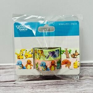 Pokemon PokePark Kanto Masking Tape Washi Tape Set Official New Japan US Seller